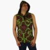 Schwarzlicht Aktives Tanktop Shipibo mit Kapuze