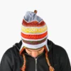 Chullo – Handgestrickte Wollmütze mit Ohrenschutz - Grau Variante 1 Chullo – Handgestrickte Wollmütze mit Ohrenschutz - Grau Variante 1