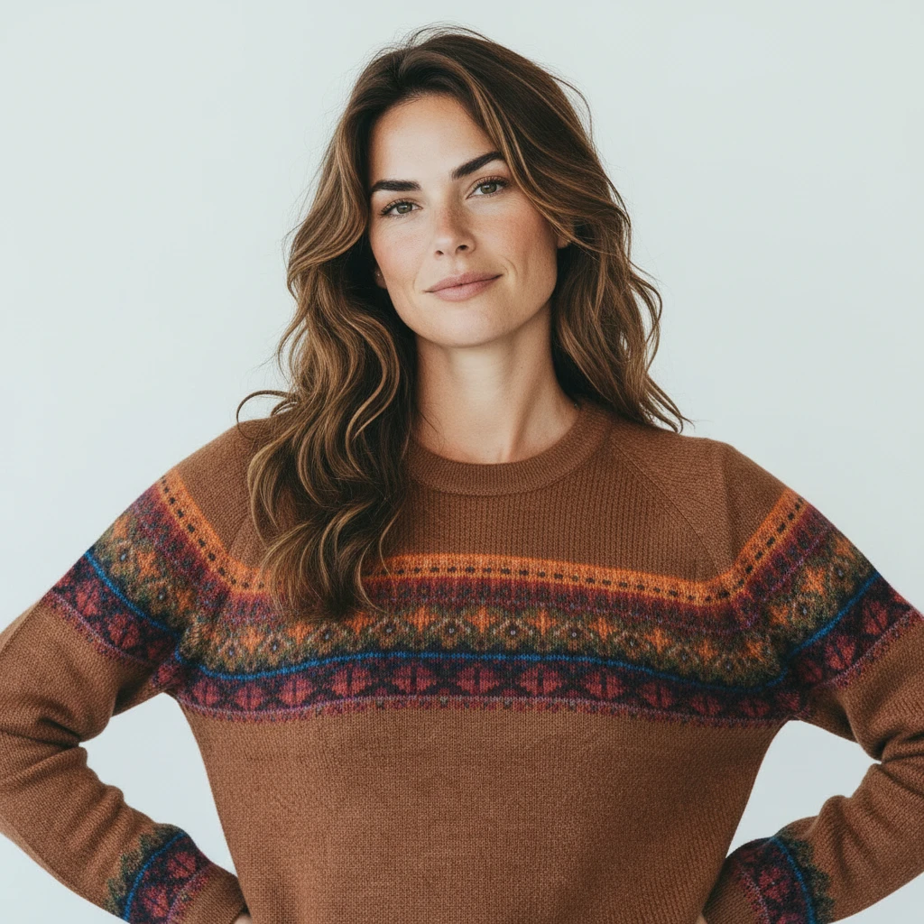 Kuschliger Alpaka Pullover aus Peru braun Kuschliger Alpaka Pullover aus Peru braun