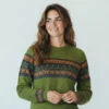 Kuschliger Alpaka Pullover aus Peru grün Kuschliger Alpaka Pullover aus Peru grün