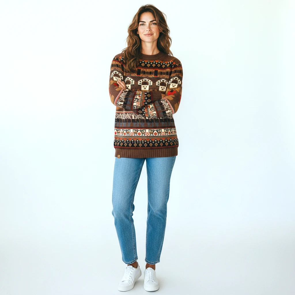 Damen Alpaka Pullover Tuminity aus Peru Variante 1
