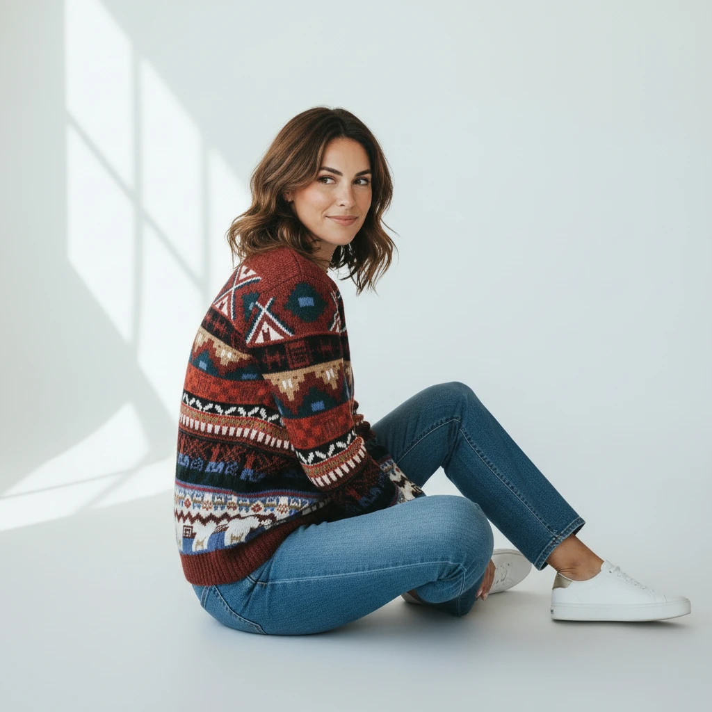 Damen Alpaka Pullover Tuminity aus Peru Variante 2