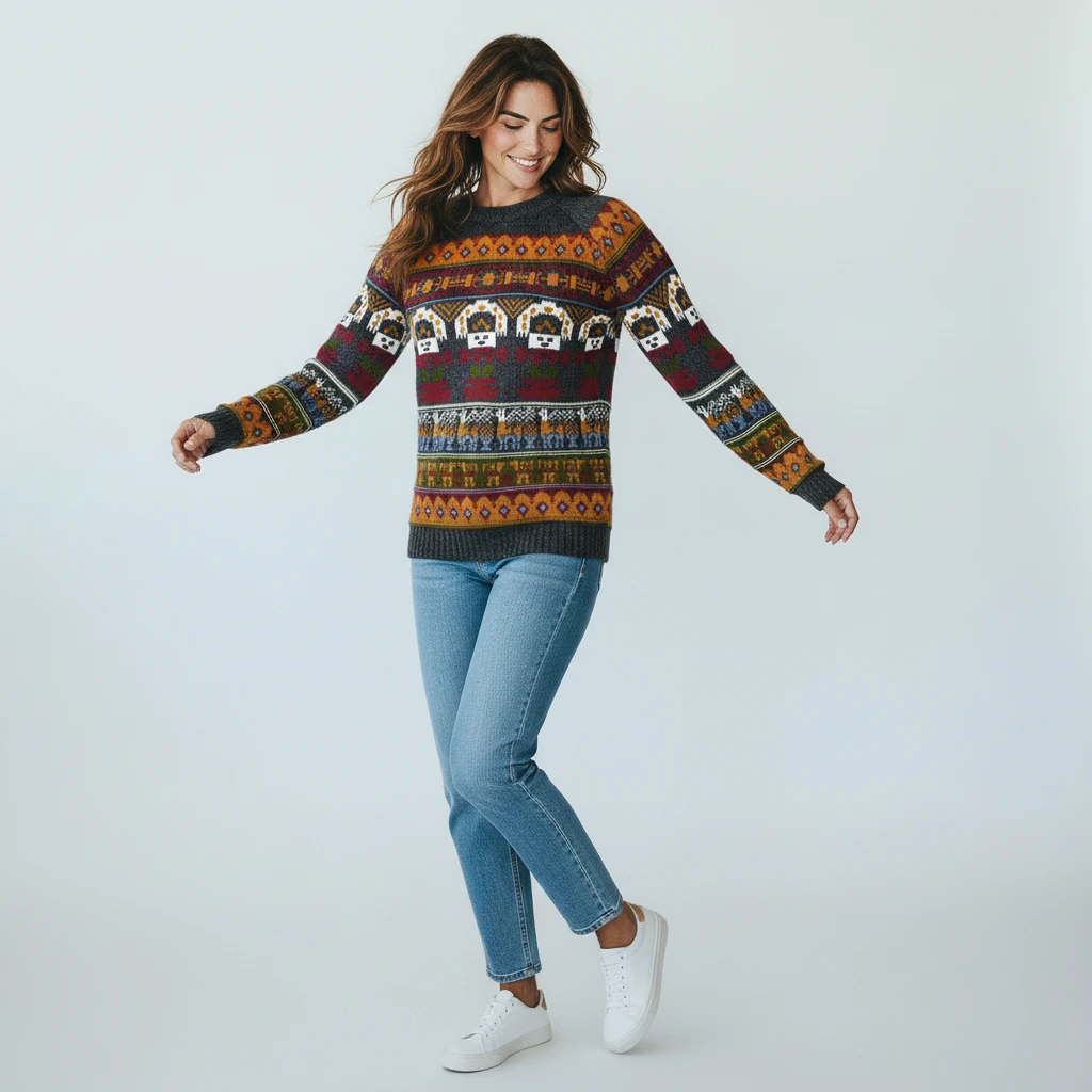 Damen Alpaka Pullover Tuminity aus Peru Variante 6